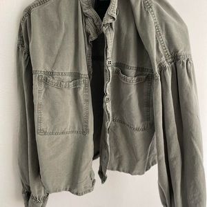 Green Jean Jacket